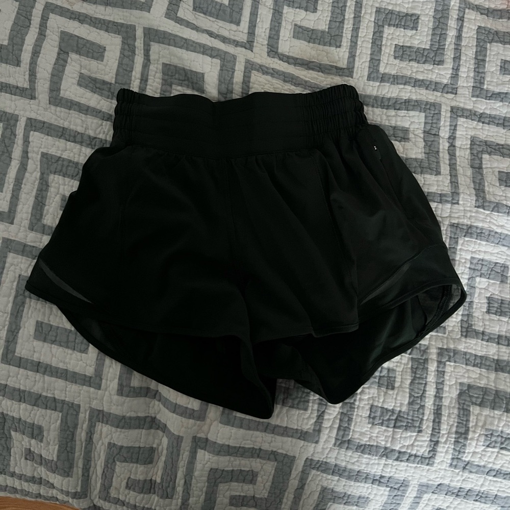 Dark green high rise lululemons shorts